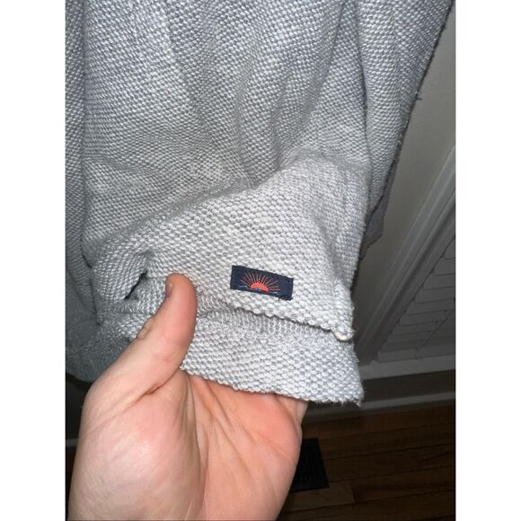 Faherty Seabrook French Terry Hoodie Pullover Womens Medium Kangaroo Pocket - Picture 6 of 6